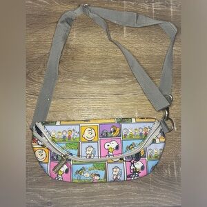 PEANUTS Gray and Pink kid Cartoon-Style Bag